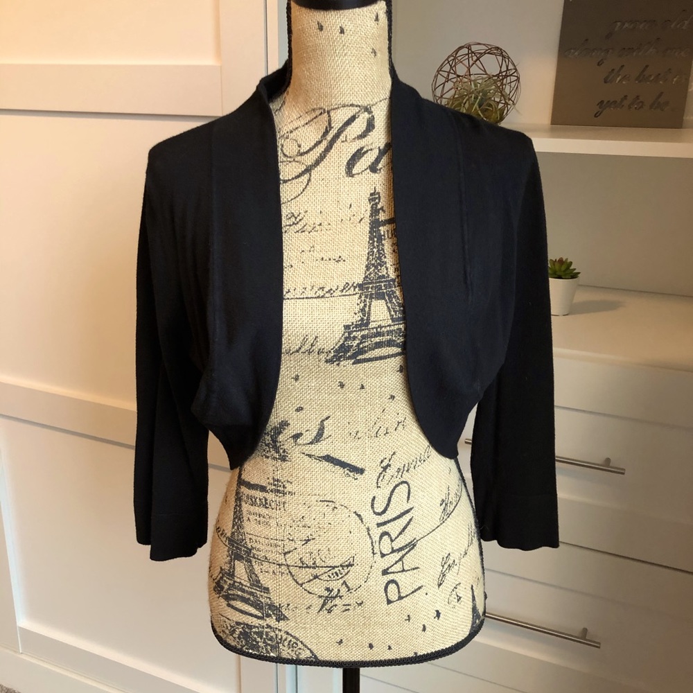 The Limited Bolo Style Black Cardigan